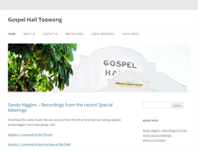 Tablet Screenshot of gospelhalltoowong.org